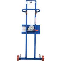 Low Profile Lite Load Lift, Hand Winch Operated, 400 lbs. Capacity, 55" Max Lift Cam Industrial