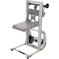 Portable Aluminum Load Lifter, Foot Pump Operated, 200 lbs. Capacity, 61" Max Lift Cam Industrial