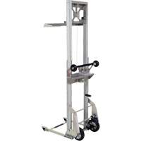 Portable Aluminum Load Lifter, Foot Pump Operated, 200 lbs. Capacity, 61" Max Lift Cam Industrial