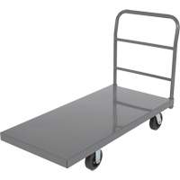 Platform Truck, 48" L x 24" W, 2000 lbs. Capacity, Rubber Casters Cam Industrial