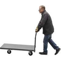 Platform Truck, 48" L x 24" W, 2000 lbs. Capacity, Rubber Casters Cam Industrial