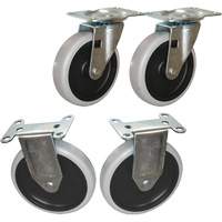 Ensemble de roulettes pour chariot &agrave; tablettes Cam Industrial