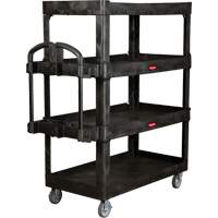 Heavy-Duty Ergo Utility Cart, 4 Tiers, 24-1/4" x 62-2/5" x 54-1/10", 700 lbs. Capacity Cam Industrial