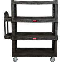 Heavy-Duty Ergo Utility Cart, 4 Tiers, 24-1/4" x 62-2/5" x 54-1/10", 700 lbs. Capacity Cam Industrial