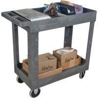 Chariot utilitaire pour l'entretien, 2 tiers, 16-1/2" x 32-1/2" x 34-1/2", Capacit&eacute; 550 lb Cam Industrial