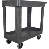 Chariot utilitaire pour l'entretien, 2 tiers, 16-1/2" x 32-1/2" x 34-1/2", Capacit&eacute; 550 lb Cam Industrial