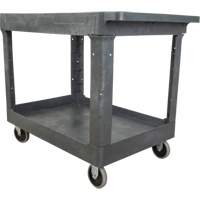 Utility Service Cart, 2 Tiers, 24-5/8" x 32-1/2" x 40", 550 lbs. Capacity Cam Industrial