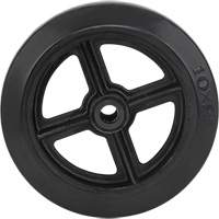 Mold-On Rubber Wheel, 10" (254 mm) Dia. x 2" (50.8 mm) W, 948 lbs. (430 kg) Capacity Cam Industrial