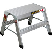 Poste de travail chevalet de sciage portatif, Cadre Aluminium, 12-1/4" p x 24" h Cam Industrial