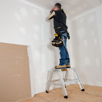 Poste de travail chevalet de sciage portatif, Cadre Aluminium, 12-1/4" p x 24" h Cam Industrial