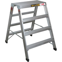 Poste de travail chevalet de sciage portatif, Cadre Aluminium, 12-1/4" p x 48" h Cam Industrial
