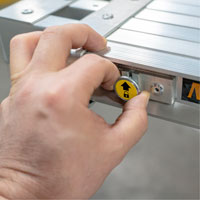 Telescoping Work Plank, 204" W x 12" D, 250 lbs. Capacity, Knocked Down Cam Industrial