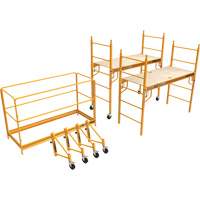 Complete 12' Drywall Baker Scaffold Tower Set, 58-1/2" D x 183" H Cam Industrial