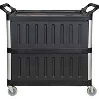 Utility Cart, 3 Tiers, 19-3/4" x 37-1/2" x 40-1/4", 250 lbs. Capacity Cam Industrial