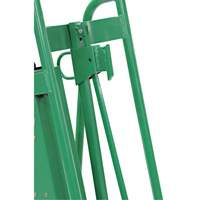 Powered Drum Hand Truck with Pneumatic Wheels Cam Industrial