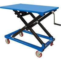 Manual Scissor Lift Table, 37-3/8" L x 23-5/8" W, Steel, 660 lbs. Capacity Cam Industrial