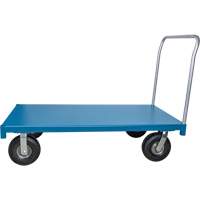 Heavy-Duty Platform Truck, 48" L x 24" W, 1200 lbs. Capacity, Flat Free Casters Cam Industrial