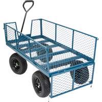 Wagon with Drop Sides, 24" W x 48" L, 800 lbs. Capacity Cam Industrial