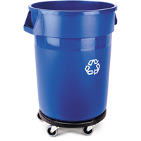 Brute&reg; Collection Recycling Container, Bulk, Plastic, 32 US gal. Cam Industrial