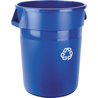 Brute&reg; Collection Recycling Container, Bulk, Plastic, 32 US gal. Cam Industrial