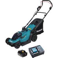 18V LXT Cordless Lawn Mower Kit, Push Walk-Behind, Battery Powered, 13" Cutting Width Cam Industrial