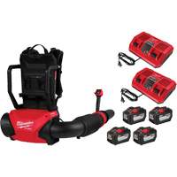 M18 FUEL Dual Battery Backpack Blower Kit, 18 V, 155 MPH Output, Battery Powered Cam Industrial