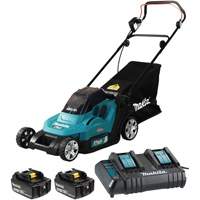 36V 5.0 Ah LXT Lawn Mower Kit, Push Walk-Behind, Battery Powered, 17" Cutting Width Cam Industrial