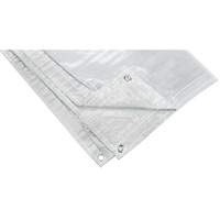Insulated Tarp, Polyethylene, White, 20' x 12' x 8 mils Cam Industrial