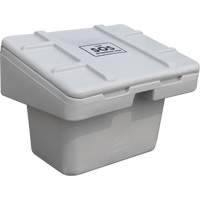 Salt Sand Container SOS, With Hasp, 30" x 24" x 24", 5.5 cu. Ft., Grey Cam Industrial