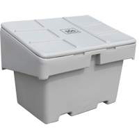 Salt Sand Container SOS, With Hasp, 42" x 29" x 30", 11 cu. Ft., Grey Cam Industrial