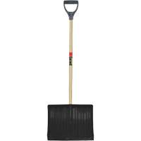 Nordic Snow Shovel, Polypropylene Blade, 17-3/4" Wide, D-Grip Handle Cam Industrial