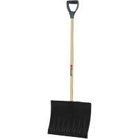 Nordic Snow Shovel, Polypropylene Blade, 17-3/4" Wide, D-Grip Handle Cam Industrial