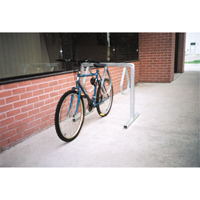 Style Bicycle Rack, Galvanized Steel, 6 Bike Capacity Cam Industrial