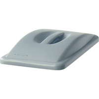 Dessus &agrave; poign&eacute;e Slim Jim, Couvercle plat, Plastique, Convient aux contenants 20-3/8" x 11-5/16" Cam Industrial