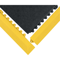 24/Seven&reg; Matting, Rubber, 3' W x 3' L, 5/8" Thick, Black Cam Industrial