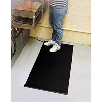 Tapis Comfort-King antistatique, 2' la x 3' lo x 3/8" &eacute;p, Rugueux, Gris Cam Industrial
