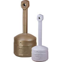 Cendriers Smoker's Cease-Fire, Sur pied, Plastique, Capacit&eacute; 4 gal. US, Hauteur 38-1/2" Cam Industrial