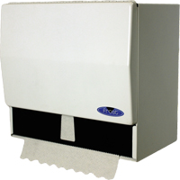 Roll or Single-Fold Towel Dispenser , Manual, 10.5" W x 6.75" D x 9.5" H Cam Industrial