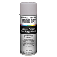 Industrial Work Day Paint, Grey, Very Flat, 10 oz., Aerosol Can Cam Industrial