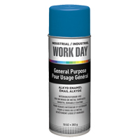 Industrial Work Day Paint, Rue Blue, Gloss, 10 oz., Aerosol Can Cam Industrial