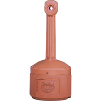 Smoker’s Cease-Fire<sup>®</sup> Cigarette Butt Receptacle, Free-Standing, Plastic, 4 US gal. Capacity, 38-1/2" Height NI587 | Cam Industrial