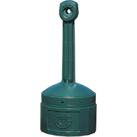 Smoker’s Cease-Fire<sup>®</sup> Cigarette Butt Receptacle, Free-Standing, Plastic, 4 US gal. Capacity, 38-1/2" Height NI695 | Cam Industrial