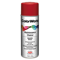 Maintenance Choice Enamel, Cherry Red, Gloss, 11 oz., Aerosol Can Cam Industrial