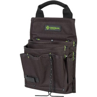 Tool Bag, Nylon, 7 Pockets, Black Cam Industrial