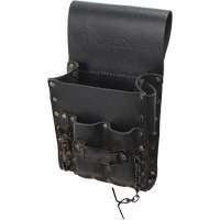 Tool Belt Pouch, Multiple Tool Holder, Leather, 5 Pockets Cam Industrial