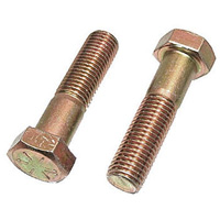 Hex Cap Screw, 3/8" Dia., 4" L, Stainless Steel, Coarse NIQ796 | Cam Industrial