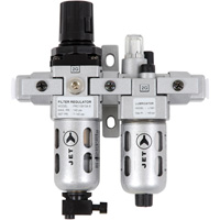 AFRLCM14 2-Piece Miniature Air Filter, Regulator & Lubricator, 1/4" NPT Cam Industrial