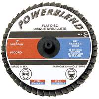POWERBLEND Roll-on Flap Disc, 2" x Type R, Z120 Grit, Zirconia Alumina Cam Industrial