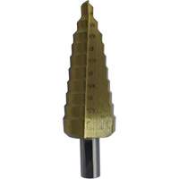 JET-KUT&reg; Super Premium M35 Step Drill, 3/16" - 1/2" , 1/16" Increments, High Speed Steel Cam Industrial