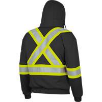 337SF Flame-Resistant Zip Style Hoodie, Men's, Small, Black, 22 cal/cm² Cam Industrial